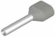 Weidmüller ferrule 0.75 mm ² gray, H 0.75 / 17DGRA/ZHSV