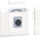 Hager GMSET079016 Multimedia connection set for XLR front-mounted traffic white