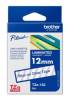 Label tape Brother 12 mm x 8 m clear/blue TZE133