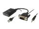 Equip Adapter HD15->HDMI-A/3.5mm/USB-A St/Bu +Audio schwarz