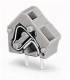 WAGO 236-201 Stackable single terminal for circuit boards 0.08-2.5 mm² gray