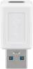Goobay 55225 USB-Adapter USB-A auf USB-C, weiß - 15 W, 3 A, 5 Gbit/s, USB 3.0,