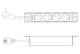 DIGITUS DN-95418-FR PDU 1 U 4xCEE7/5 FR outlets 230 V/16 A black