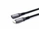 Equip Kabel USB-C3.2->C Gen2 Erweiter. St/Bu 0.50m schwarz