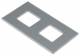 Hager GTVDM042 Montageplatte für GTVD200/ 300 Datenmodul 2fach RJ45 17,2fach18,3mm