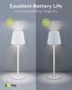 Goobay Kabellose LED-Tischleuchte, weiß, 1 m - mit Touch-