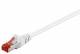 Goobay 93510 CAT 6 patch cable, S/FTP (PiMF), white - LSZH halogen-free, copper