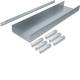 Hager AKU2000701 floor-mounted duct sub-assembly 1-sided with side profiles steel AK 200x70