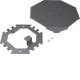 Hager FKB7011 Flat chain floor distributor complete steel sheet iron gray