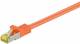 Goobay 91678 RJ45 patch cable S/FTP (PiMF), with CAT 7 raw cable, orange - LSZH halogen-free, copper, RJ45 (CAT 6A) plug