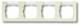 Busch Jaeger 2CKA001754A4099 BJ 1734NSKA-212 Rahmen 4f linear waagerecht Busch-Duro 2000 SI weiss