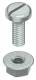 Niedax ZKM6X16 Flachkopfschraube M6 DIN EN ISO 1580 mit Schlitz L16mm blaup.