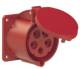 Elektra Tailfingen 189954 CLS 532/6H CEKON mounting socket 5p 6H straight plug direction 