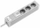 Rittal 7240120 DK Socket strip, CEE 7/3 (type F), 3-way, 250 V, 16 A, LHD: 306,6x44x44 mm, With rocker switch