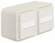Berker 47753532 Doppelsteckdose SCHUKO mit Klappd.u.Beschrift-feld AP W1 polarws