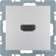 Berker 3315431404 High Definition Steckdose mit 90°-Steck-Anschluss B.1/B.7