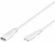 Goobay 97200 Power cable 2 m, white - Appliance Inlet C8> C7 device socket