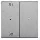 Merten MEG5226-0460 rockers for button module 2f (scene 1/2 blank) aluminum