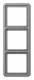 Jung CD583WUGR Rahmen 3fach bruchsicher grau