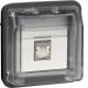Hager WNA226 UAE socket outlet insert 8-pole shielded Cat.6 W.1 IP55 grey