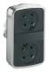 Schneider Electric ZB4BA79 Schneider double push button without key plate flat/flat metal D22mm