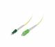 Synergy 21 S215742 LWL-1-Faser-Patchk. 1,5mtr.LC(APC)-SC(APC), 9/125u, OS2, G657.A2, AD=2mm, flexible Knickschutztülle, Synergy21,