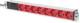 DIGITUS DN-95410-R Plug strip 8-way red Alu 2 m supply cable