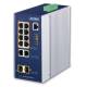 PLANET Industrial 8-Port 10/100/1000T 802.3at PoE + 2-Port