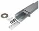 Hager BKWD200070 Bodenkanal estrichb. mit Wanne Stahl BKWD 200x(70-110)mm 2,4m