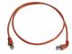 Telegärtner 100008851 TEGA patch cable S/FTP Cat.6a (ISO/IEC) 7.5m MP8 FS500 LSZH 1x90° red