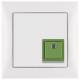 Berker 52019909 stop button with frame S.1 polar white matt