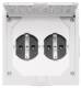 Abl Sursum 1632490 ABL Schuko socket 2-, Built with top cast aluminum IP41