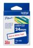 Brother P-touch TZE252 Label Tape - 24 mm Width x 8 m Length - Rectangle - Thermal Transfer - White
