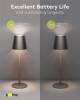 Goobay Kabellose LED-Tischleuchte, schwarz, 1 m - mit Tou