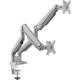 InLine® desk mount w/ lift and USB/Audio, 2 monitors up to 81cm (32