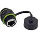 InLine® Patchkabelkupplung, mini, Cat.6A, IP68, geschirmt, 2x RJ45 Buchse