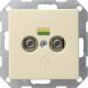 GIRA 040501 Potentialausgleich 2-fach System 55 Cremeweiß