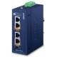 PLANET Industrial 2-Port GE 802.3bt PoE++ Injector Hub (12V)