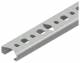 Niedax 2910/1 SQA series rail C-profile SW 11mm 20x8x1000mm perforated strip galvanized