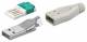 Goobay 12035 A USB connector - for tool-free mounting crimp
