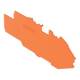 WAGO 2216-7792 end and intermediate plate 1 mm thick orange