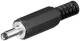 Goobay 11112 DC-Stecker mit Knickschutz Bohrung 1,3 mm x 3,4 mm