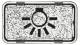 Busch Jaeger 2CKA001714A0260 BJ 2622LI-101 Tastersymbol Licht Allwetter 44 glasklar