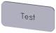 Siemens 3SU19000AC810DV0 label 12.5x27mm silver test