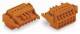 WAGO 231-2306/037-000 female connector, 2-wire 0.2-2.5 sq mm pitch 5.08 mm Orange