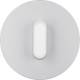 Hager WTD9131AW cover plate with knob series R.Classic Alu/polar white