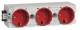 Hager GS30003020 Steckdose 3-fach WA-Steckklemme C-Profil rot