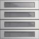 GIRA 5534926 Ruftastenmodul 4f System 106 Aluminium