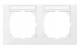 Merten MEG4021-3619 M-Pure frame 2f with horizontal label holder pws.M-Pure