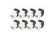 DIGITUS CAT 6 Keystone Jack unshielded RJ45 to LSA tool free connection incl. cable tie 8 pcs